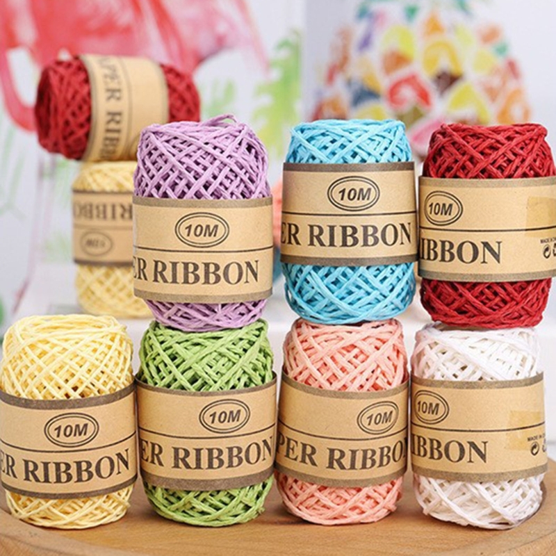 Papercraft Supply Ribbon - Fornecimento artesanato fita papel para tecelagem