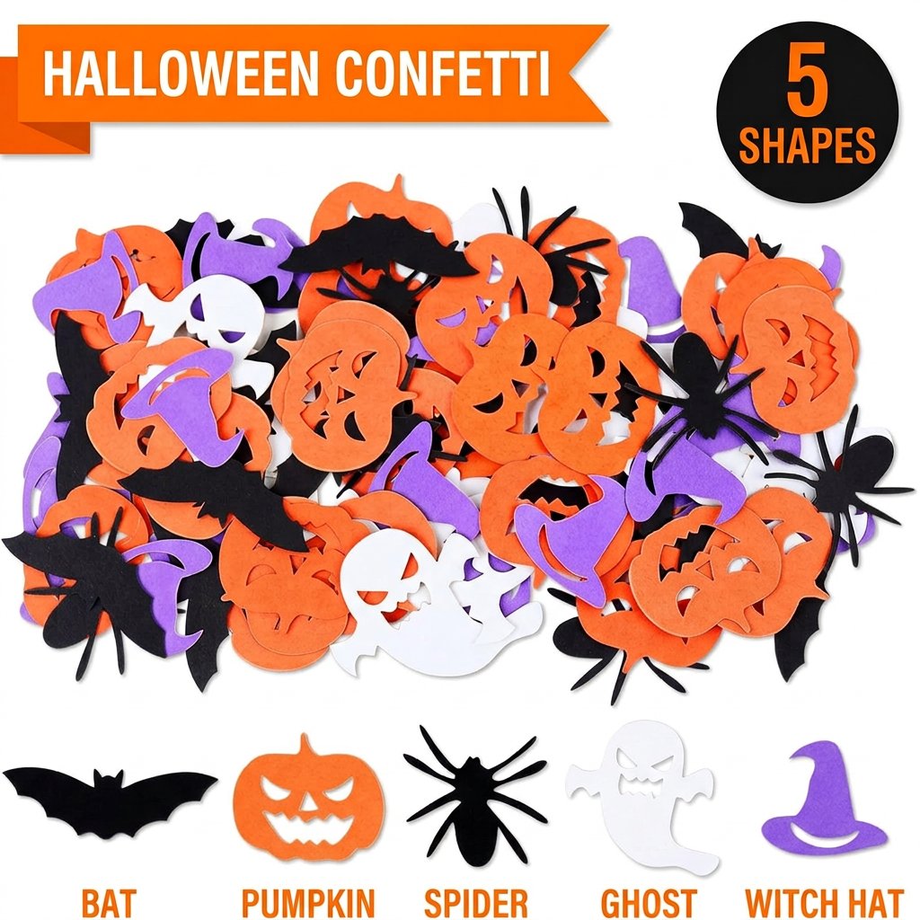 Papercraft Supply Confetti - Decorações de Festa de Halloween: Confetes