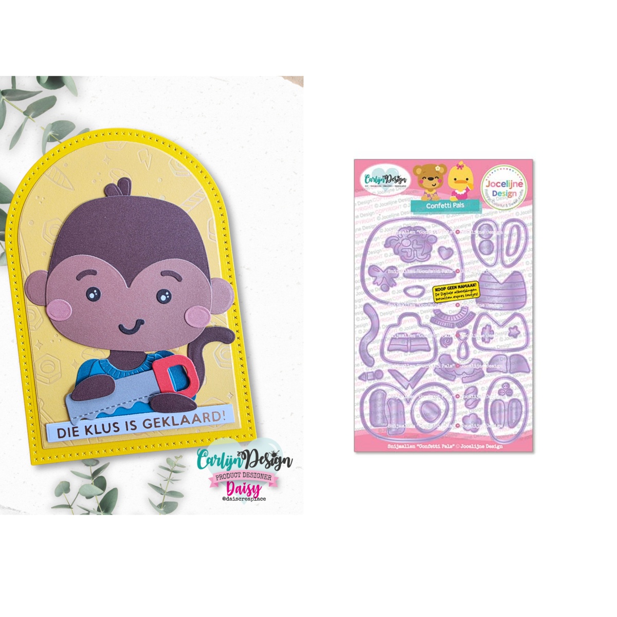 Papercraft Supply Confetti - Confetti Pals Matrizes de Corte de