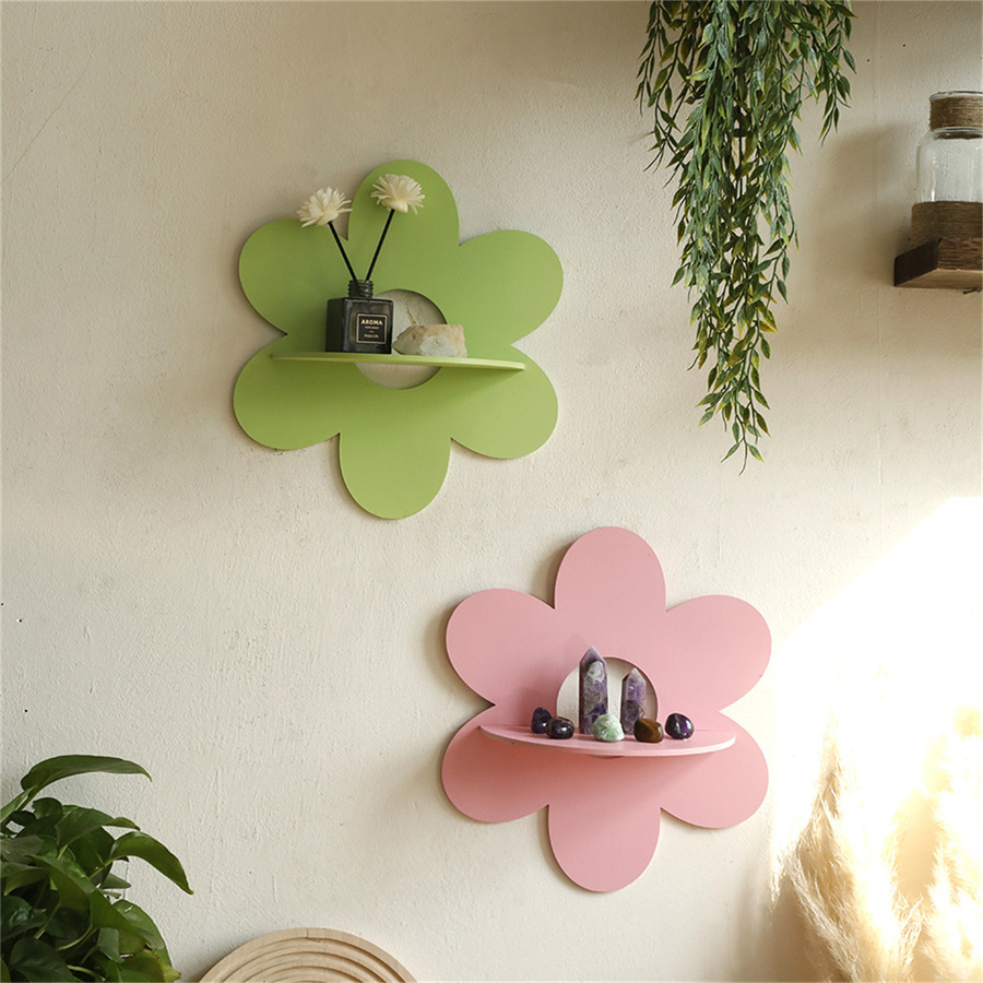 Flower Wall Panel - Flor de cristal prateleira exibição boho