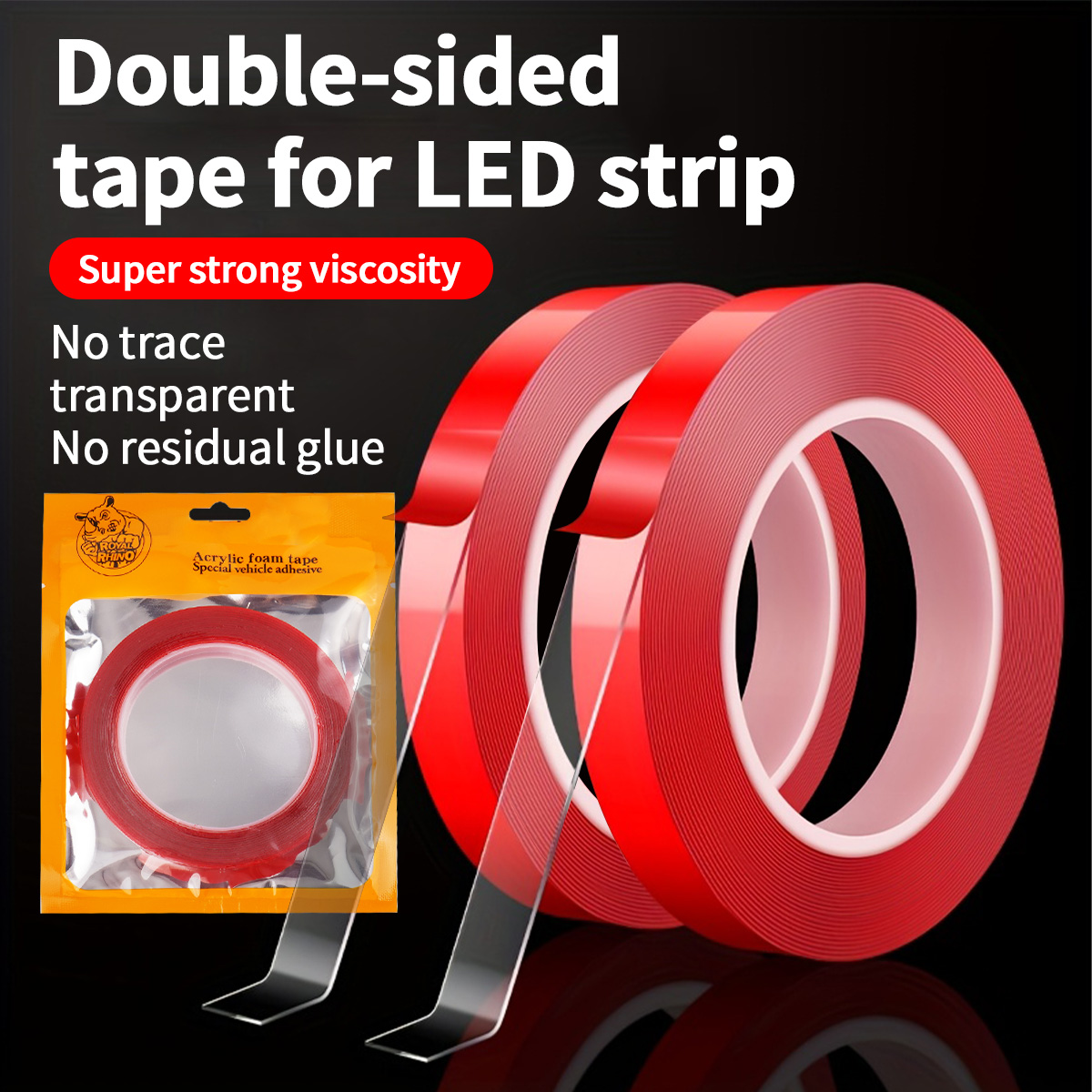 Led Balloon Light - Fita Adesiva de LED Transparente de