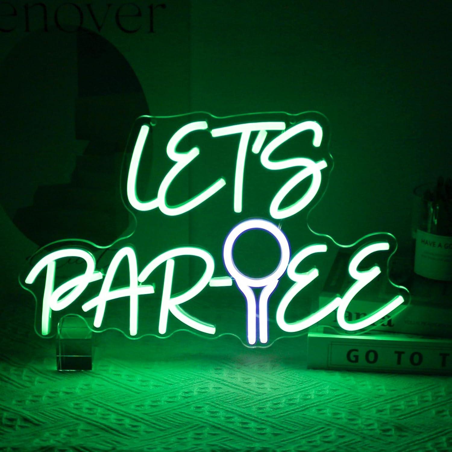 Let's Par Tee Letreiro de Neon - Neon Sign Party avaliação e preço
