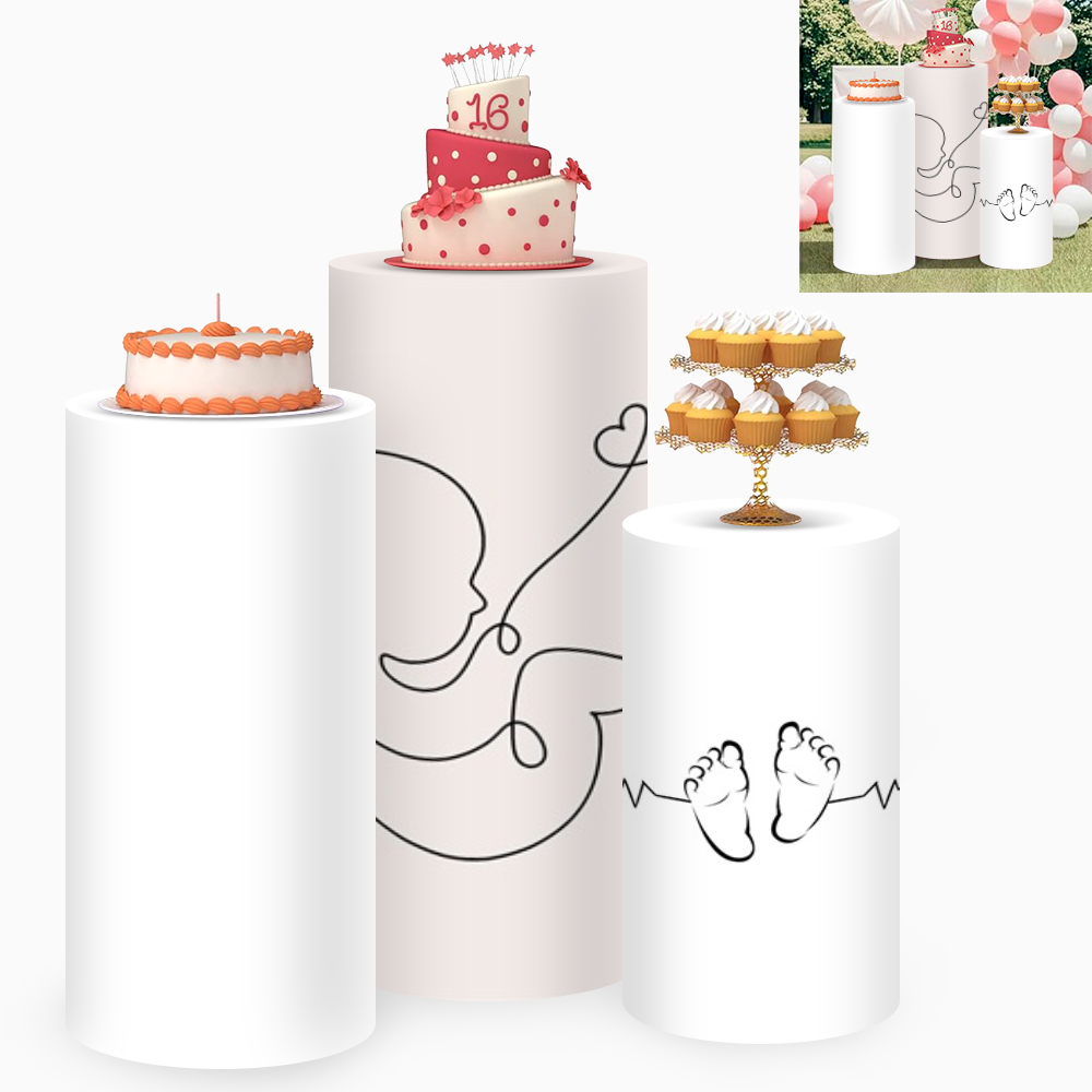 Yeele 3 Peças Capas Elásticas  - Dessert Table Backdrop avaliação e preço