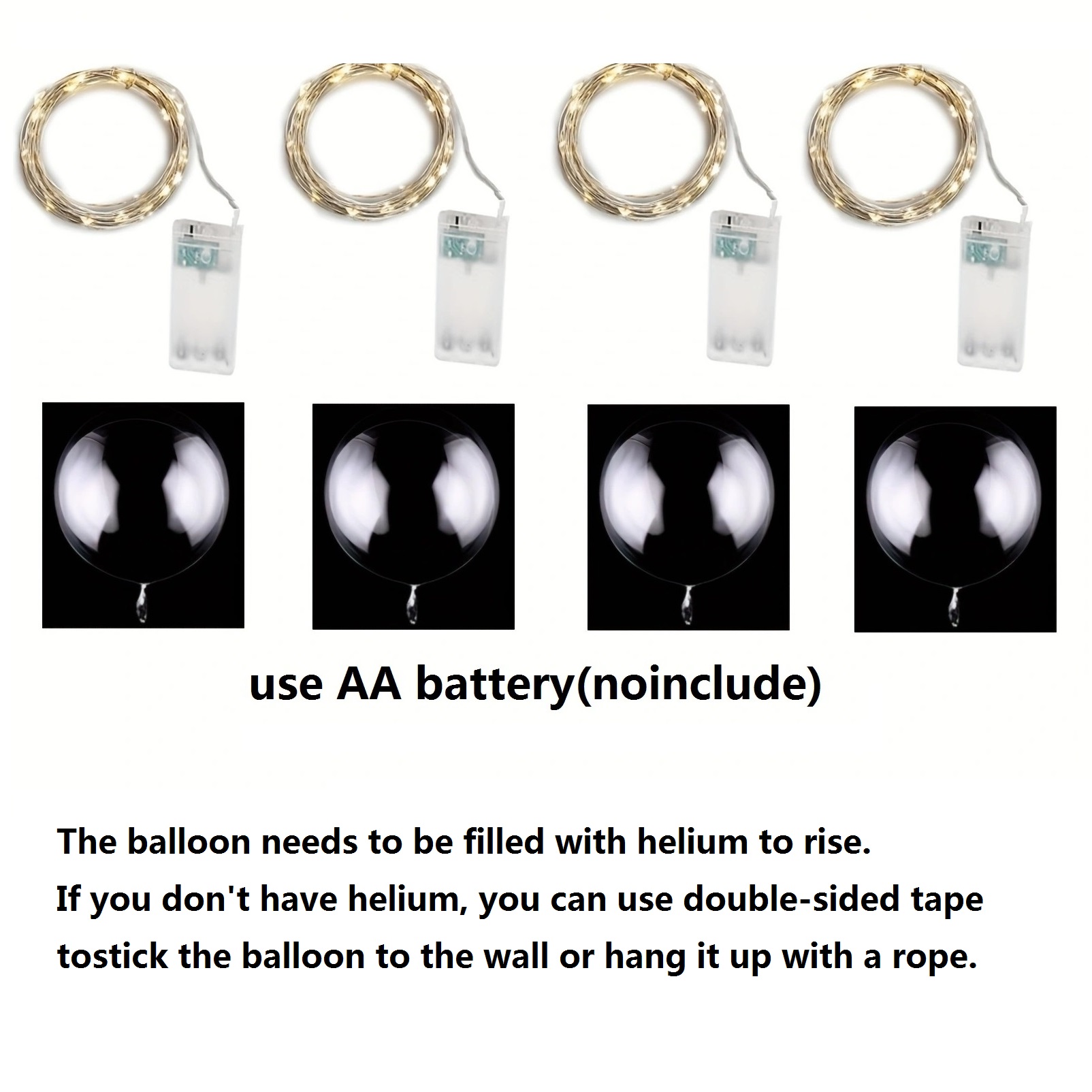 4 pçs balão led com luz lumino - Led Balloon Light avaliação e preço