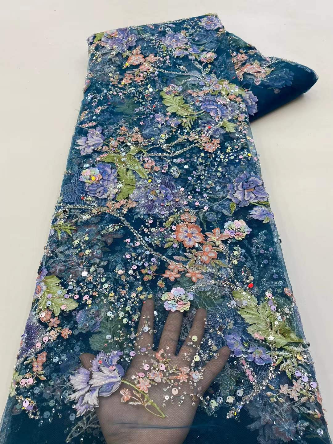 Tecido de Renda Africana 2026  - Glitter Tablecloth avaliação e preço