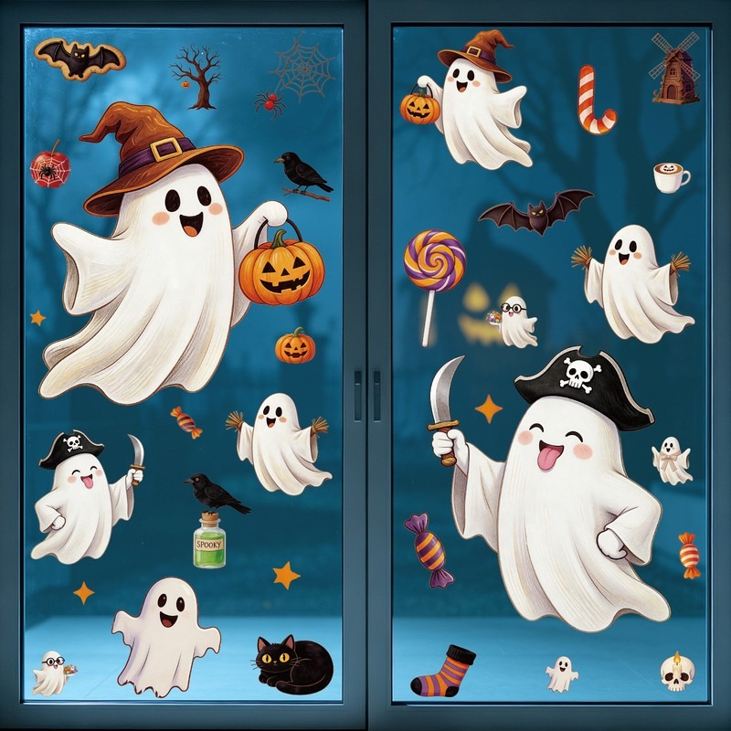 Adesivos Estáticos de Hallowee - Party Event Supply Store avaliação e preço