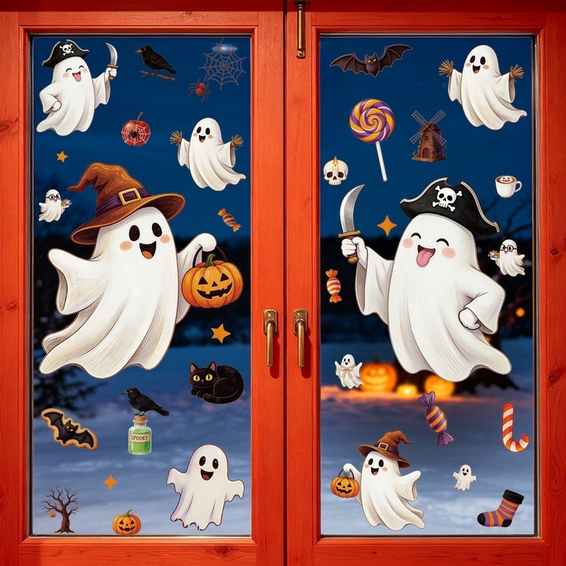 Adesivos Estáticos de Hallowee - Party Event Supply Store avaliação e preço