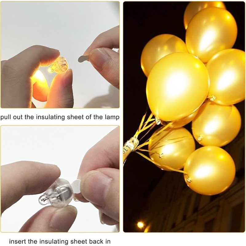ABLN-Luzes para Balões, Pacote - Led Balloon Light avaliação e preço