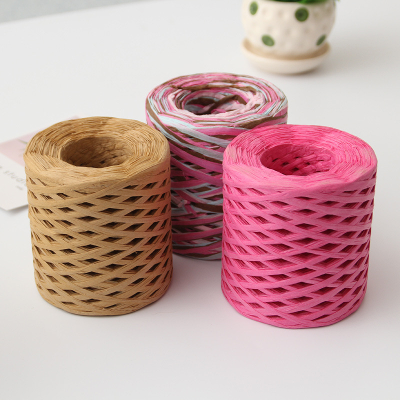 200m/rolo de ráfia papel artes - Papercraft Supply Ribbon avaliação e preço